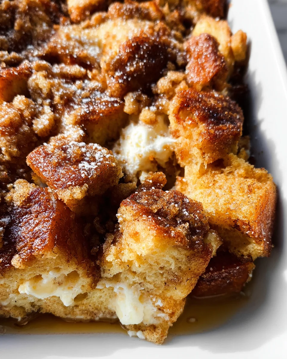 Baked Cream Cheese French Toast Casserole 17 Baked