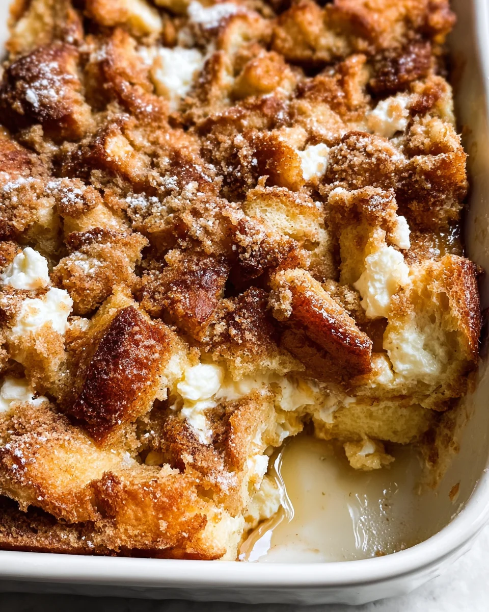 Baked Cream Cheese French Toast Casserole 18 Baked