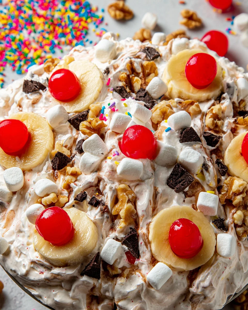 Banana Split Fluff Salad 18 Banana