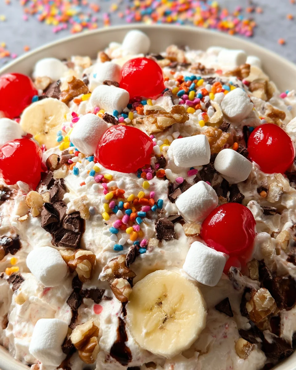 Banana Split Fluff Salad 19 Banana