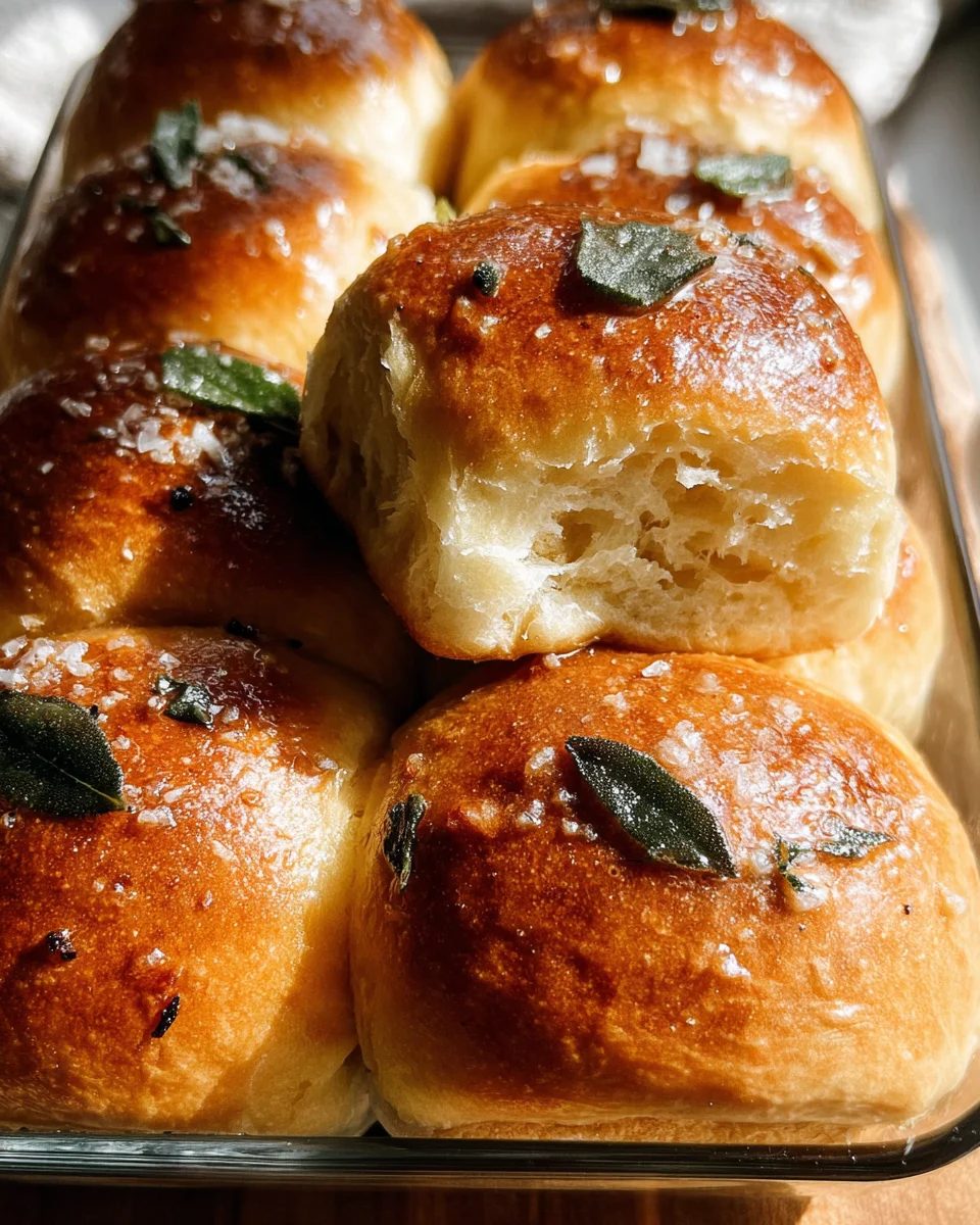 Brown Butter Sage Dinner Rolls 21 Brown