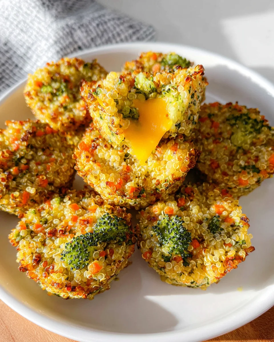 Cheesy Broccoli Quinoa Bites 19 Cheesy Broccoli Quinoa Bites