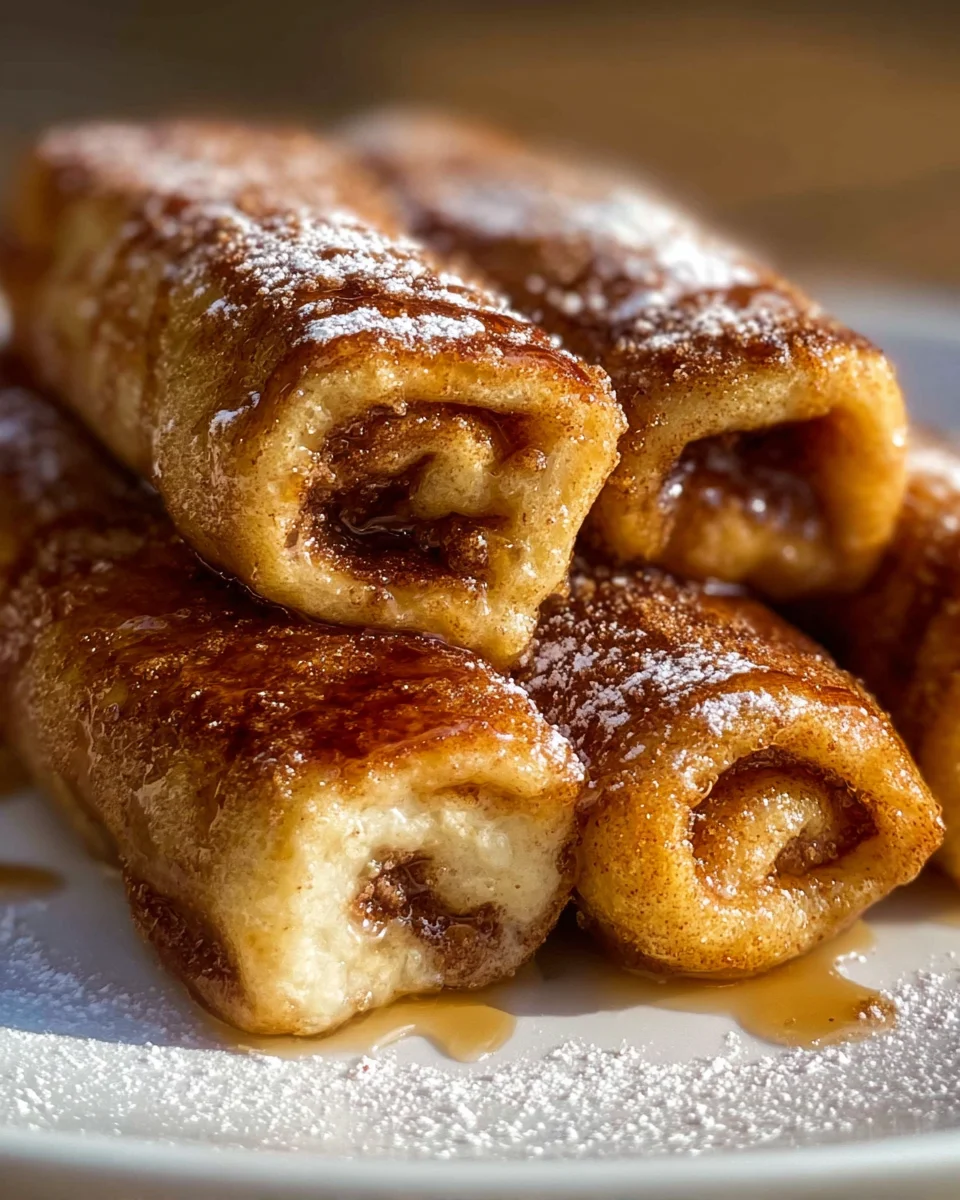 Cinnamon Roll French Toast Roll-Ups