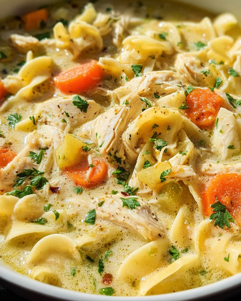 Creamy Chicken Noodle Soup Recipe 22 Creamy