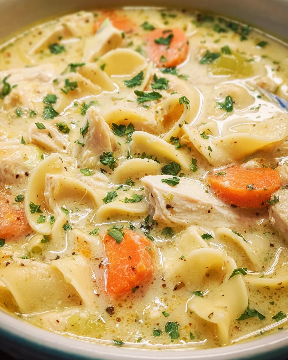 Creamy Chicken Noodle Soup Recipe 23 Creamy