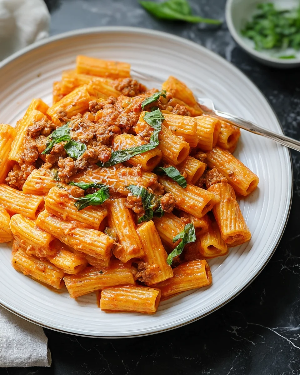 Creamy Sausage Rigatoni 21 Creamy
