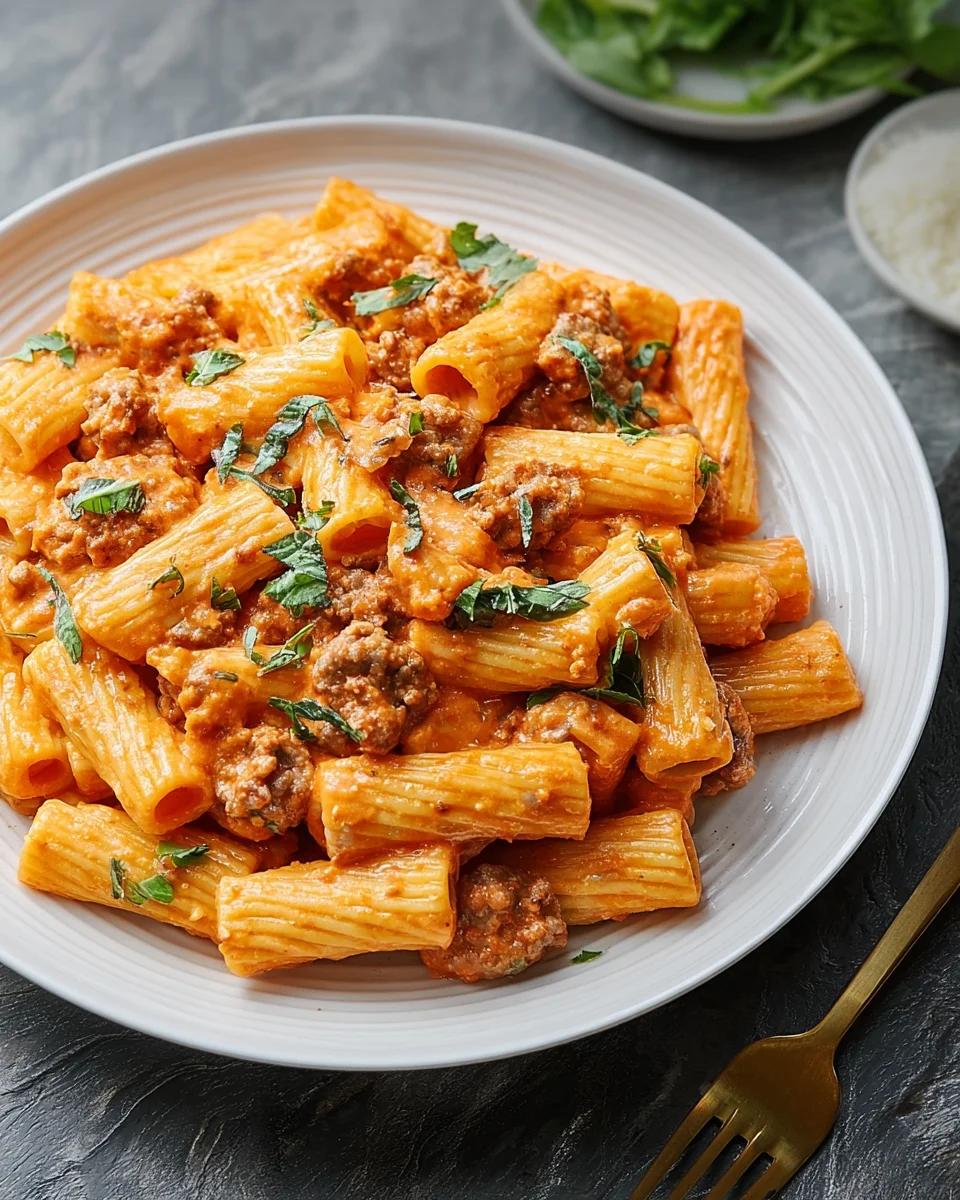 Creamy Sausage Rigatoni 22 Creamy