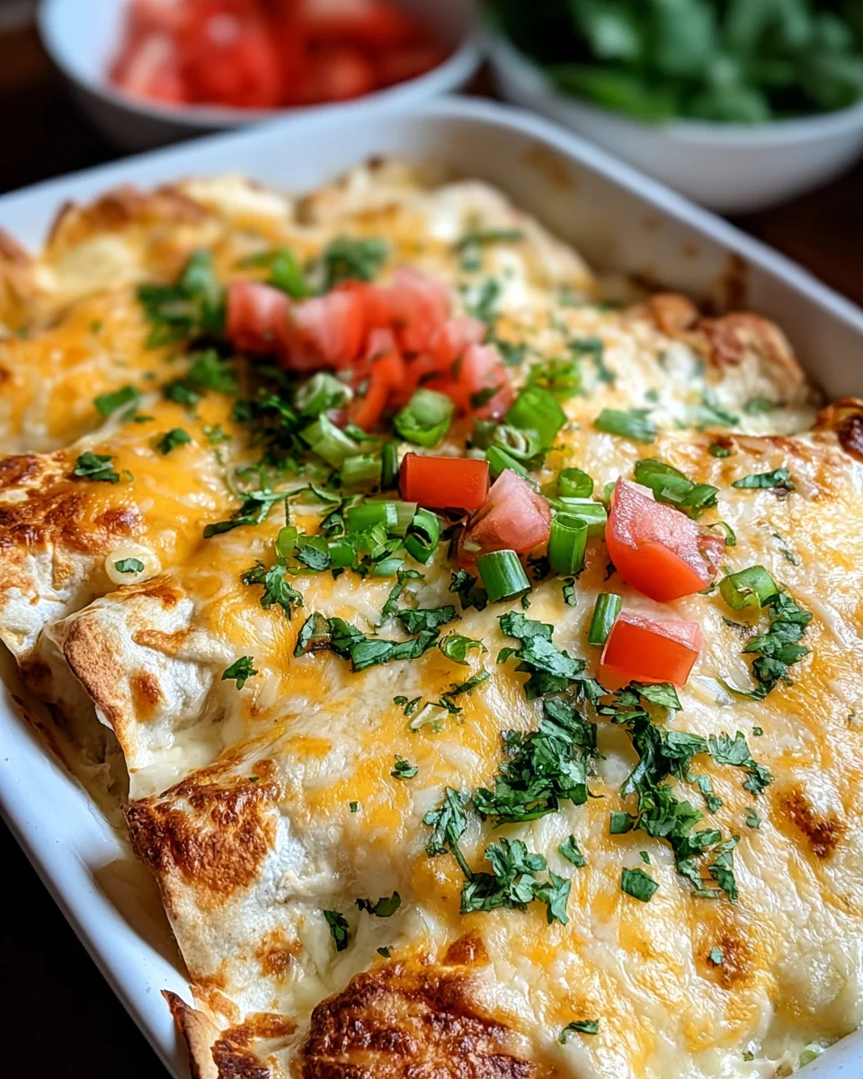 Creamy White Chicken Enchiladas 16 Creamy