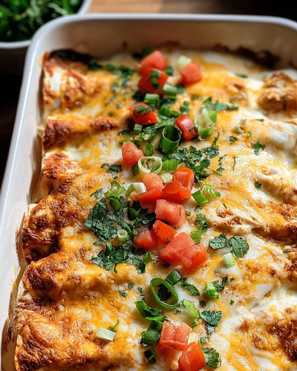 Creamy White Chicken Enchiladas 17 Creamy