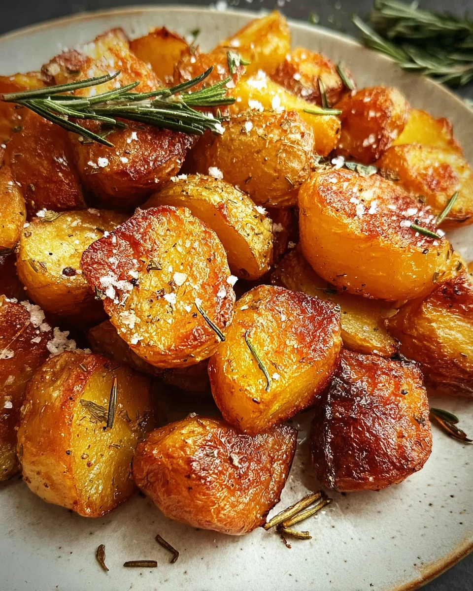 Crispy Roast Potatoes with Rosemary and Garlic - Whole30 18 Crispy