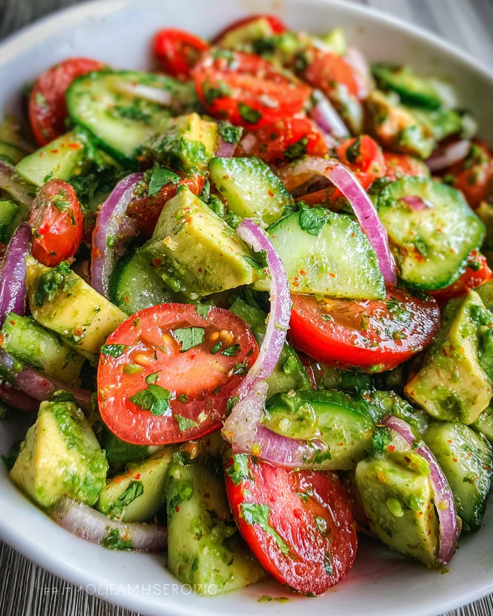 Cucumber Tomato Avocado Salad 22 Cucumber Tomato Avocado Salad