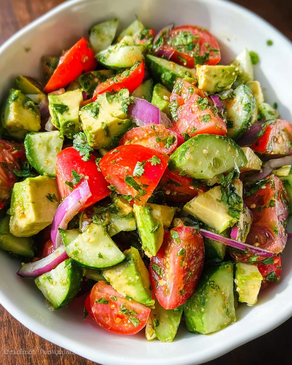 Cucumber Tomato Avocado Salad 20 Cucumber