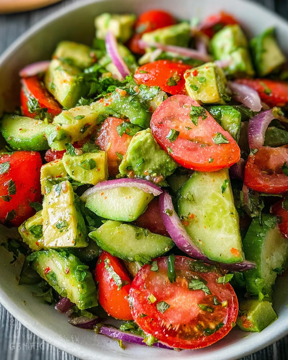 Cucumber Tomato Avocado Salad 21 Cucumber