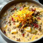 Easy Cheeseburger Soup 27 Easy Cheeseburger Soup