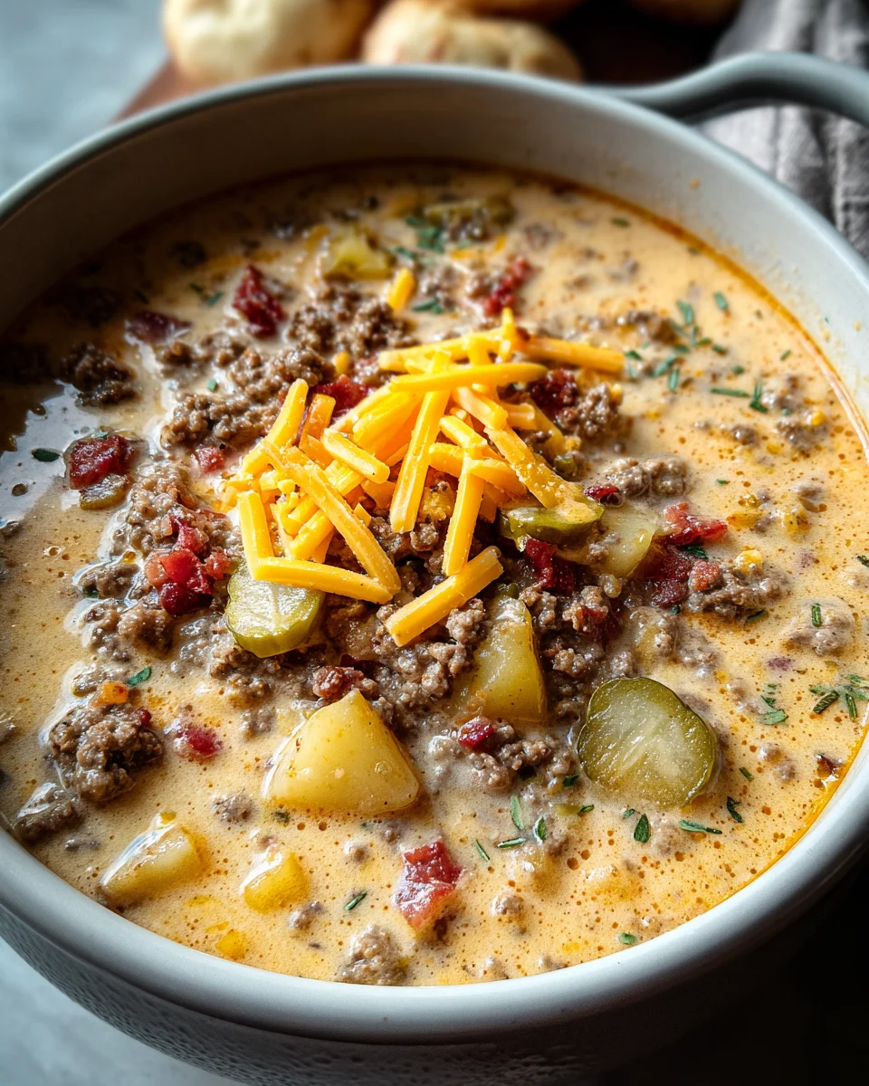 Easy Cheeseburger Soup 25 Easy