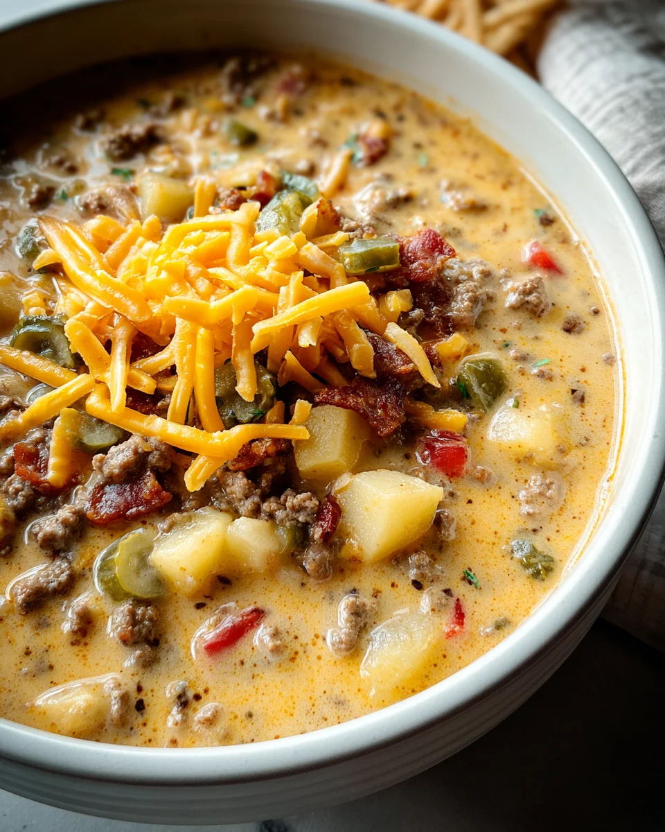 Easy Cheeseburger Soup 26 Easy