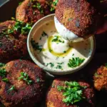 Easy Lentil Patties (with Lemon Tahini Dip) 27 Easy Lentil Patties (with Lemon Tahini Dip)