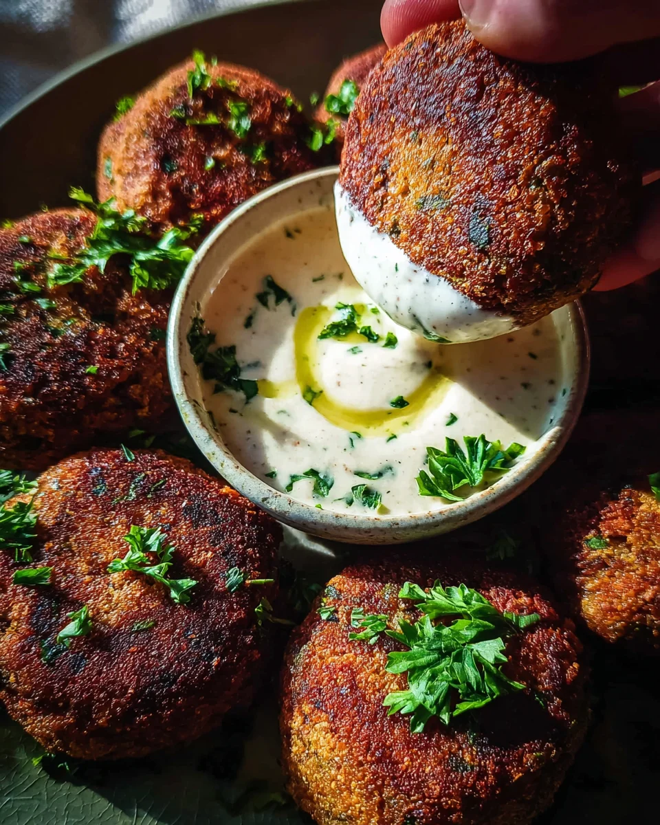 Easy Lentil Patties (with Lemon Tahini Dip) 20 Easy Lentil Patties (with Lemon Tahini Dip)