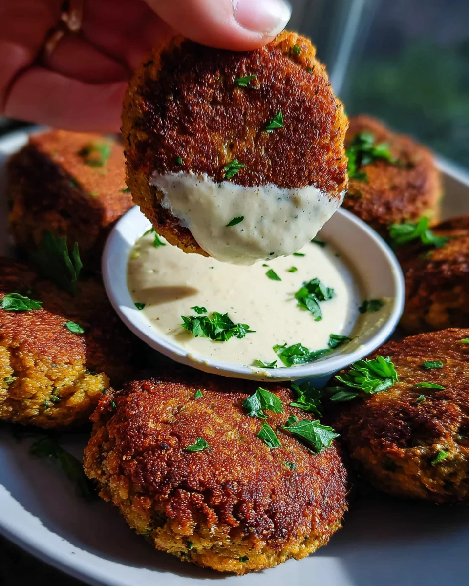 Easy Lentil Patties (with Lemon Tahini Dip) 25 Easy