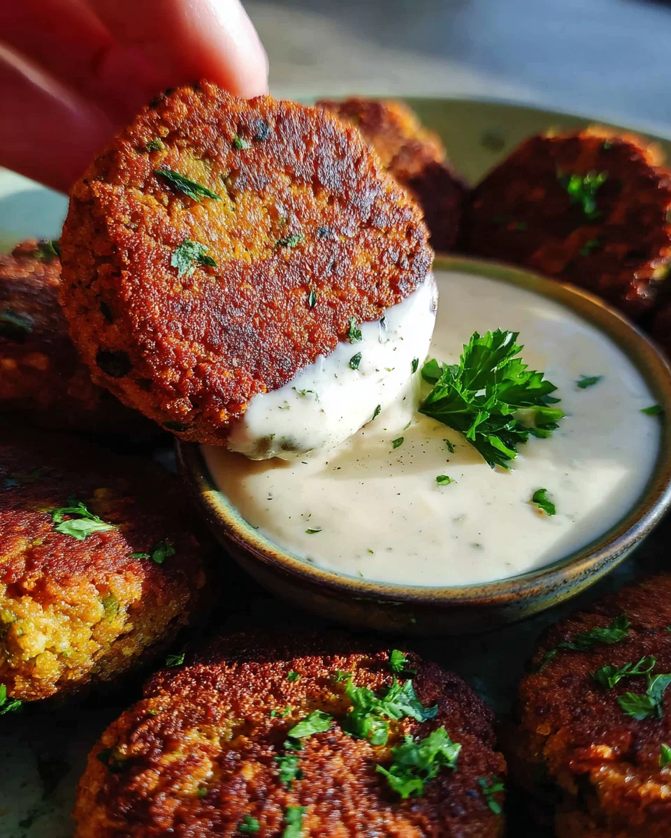 Easy Lentil Patties (with Lemon Tahini Dip) 26 Easy