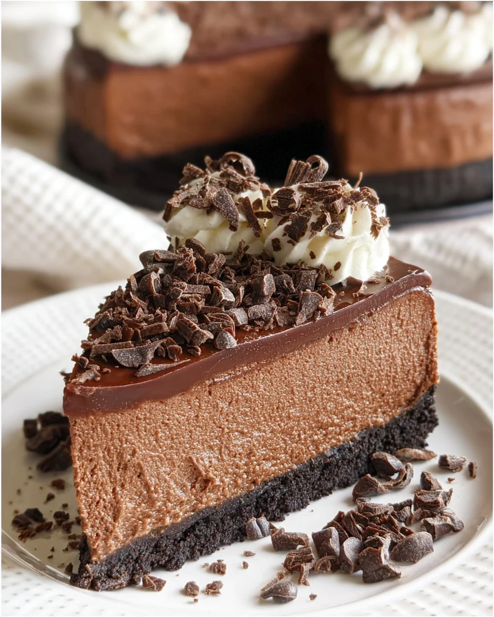 Easy No Bake Chocolate Cheesecake 23 Easy