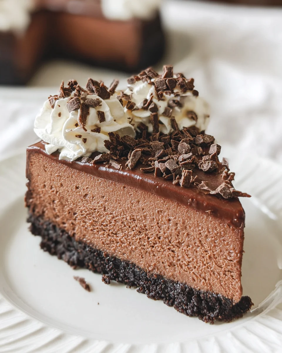 Easy No Bake Chocolate Cheesecake 24 Easy