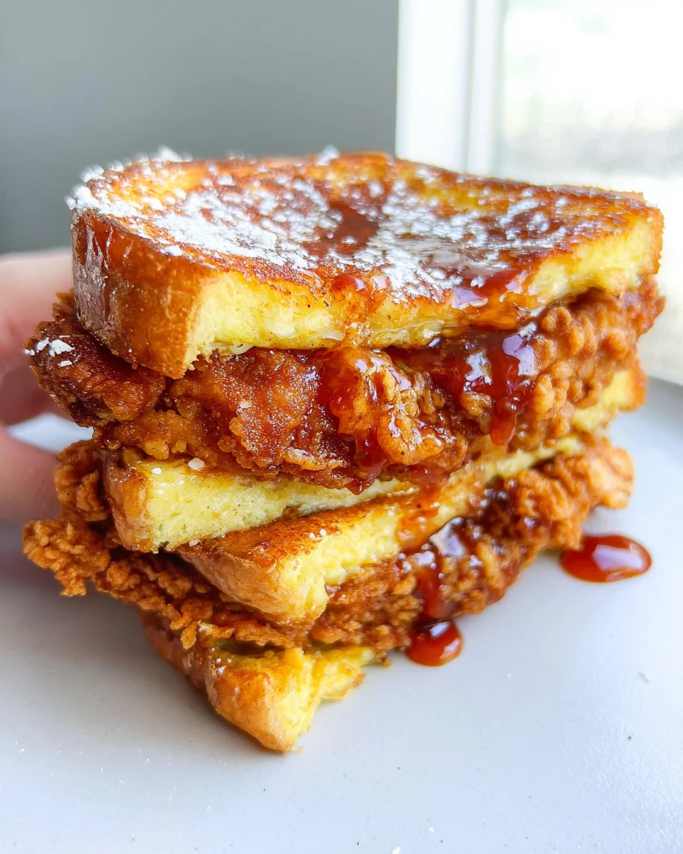 French Toast Fried Chicken Sandwich 1 French Toast Fried Chicken Sandwich
