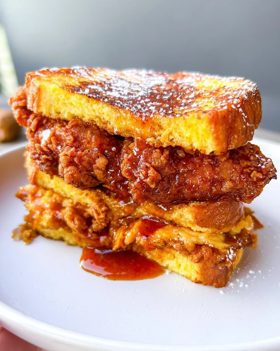 French Toast Fried Chicken Sandwich 34 French