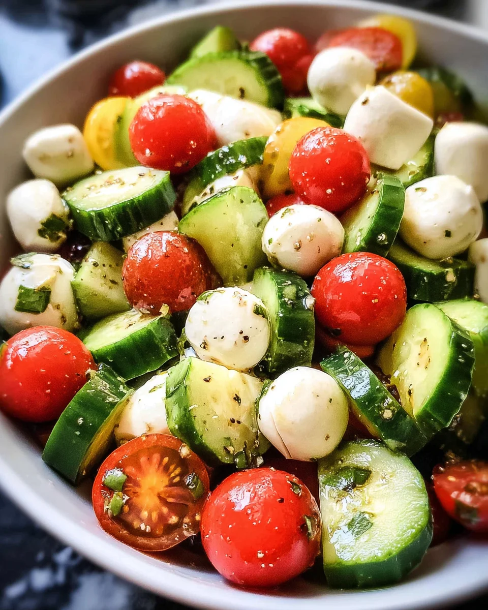 Fresh Cucumber Caprese Salad 20 Fresh