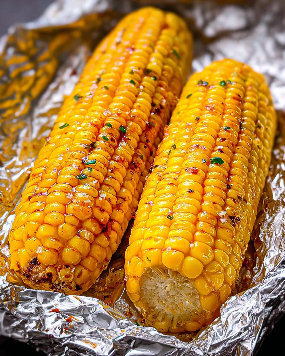 Grilled Corn on the Cob in Foil 16 Grilled