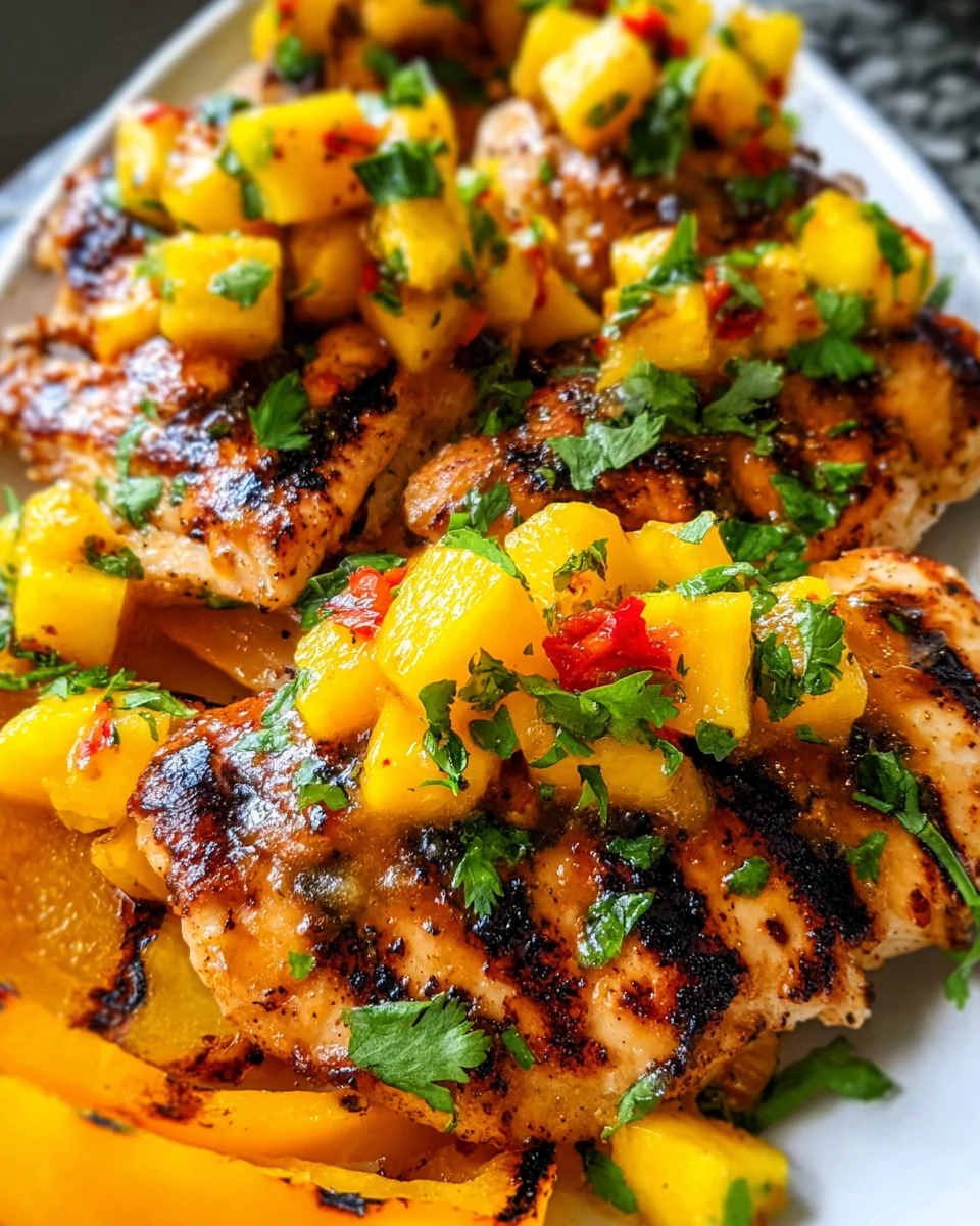 Grilled Mango Pineapple Chicken 28 Grilled Mango Pineapple Chicken