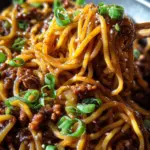 Ground Beef Mongolian Noodles 25 Ground Beef Mongolian Noodles