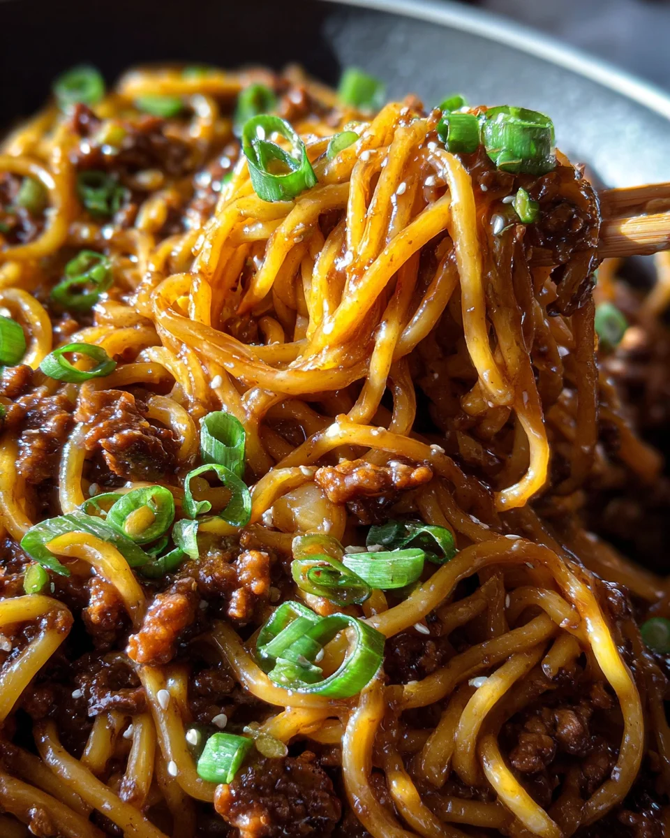 Ground Beef Mongolian Noodles 27 Ground Beef Mongolian Noodles
