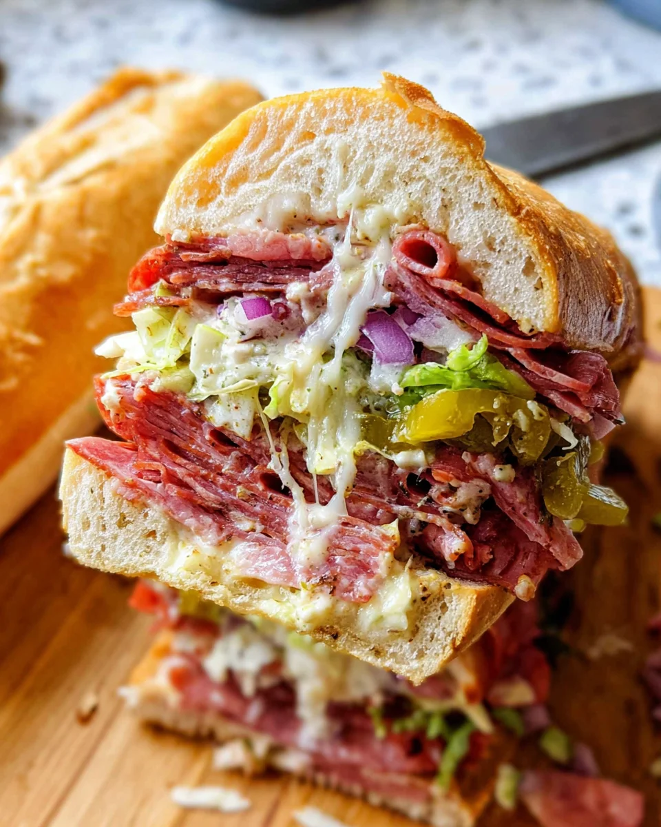 Italian Grinder Salad Sandwich (TikTok Viral Recipe) 20 Italian
