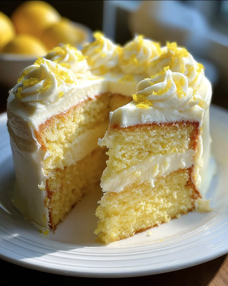 Lemon Velvet Cake with Lemon Cream Cheese Frosting 37 Lemon
