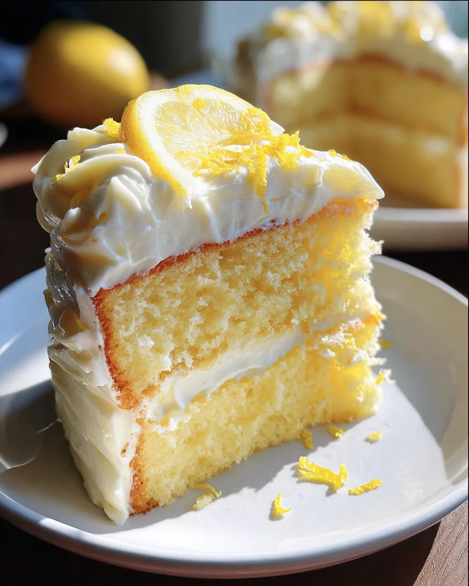 Lemon Velvet Cake with Lemon Cream Cheese Frosting 38 Lemon