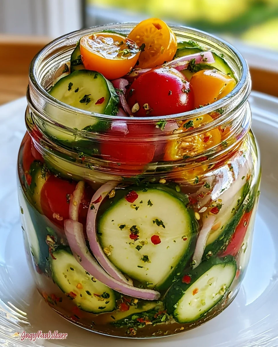 Marinated Cucumbers, Onions, and Tomatoes 20 Marinated
