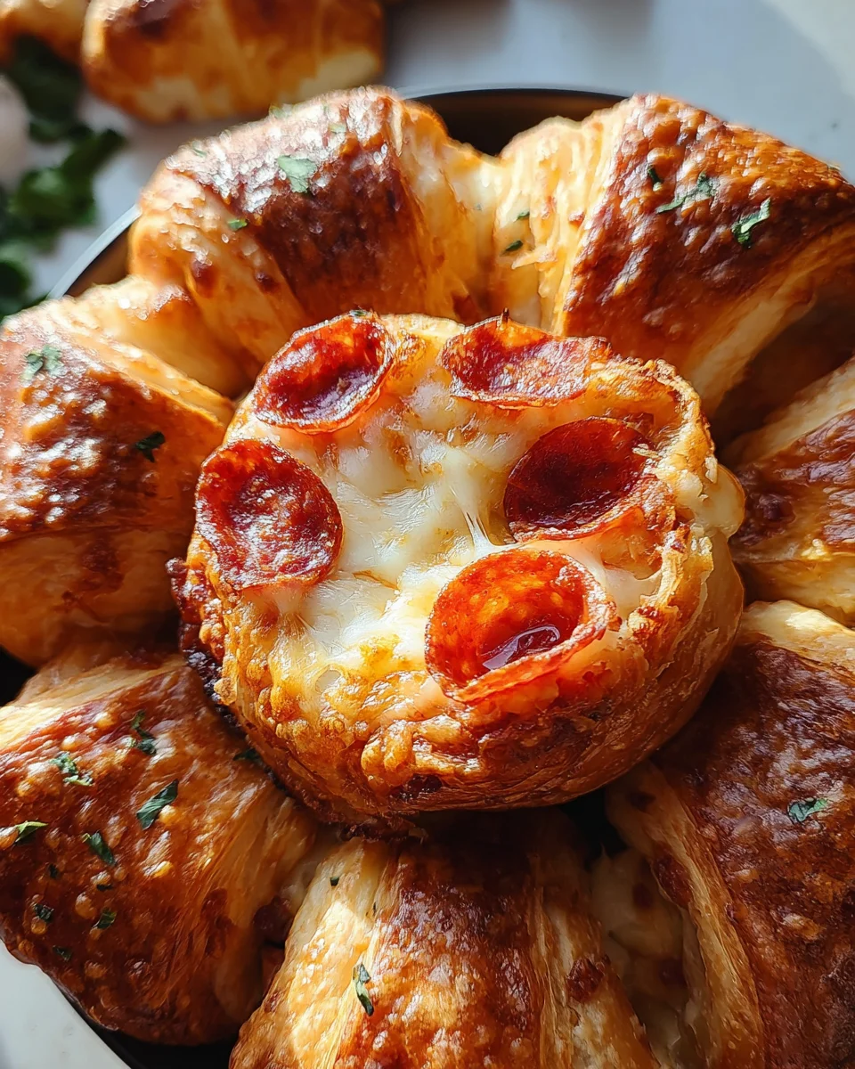 Mozzarella Pepperoni Croissant Rolls