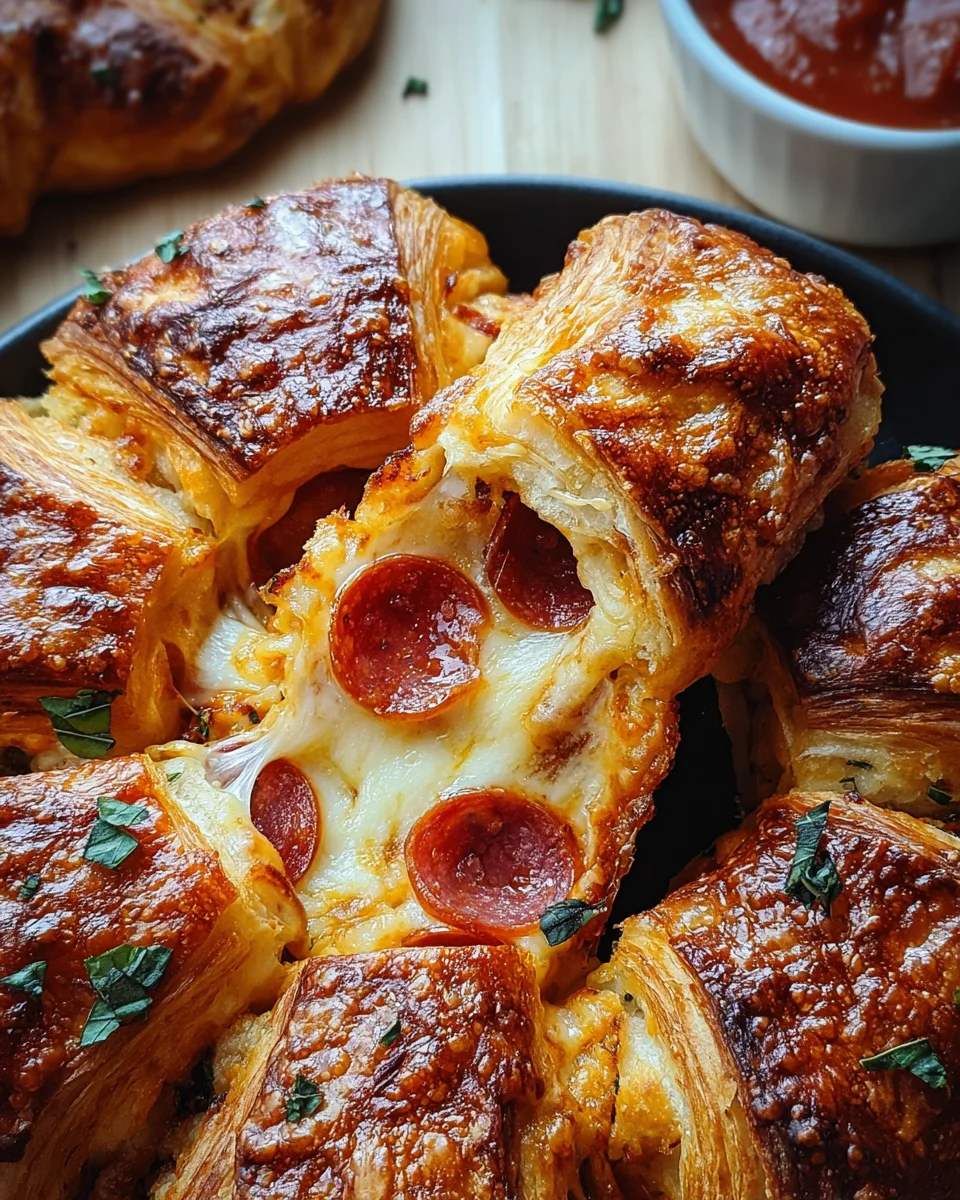 Mozzarella Pepperoni Croissant Rolls 21 Mozzarella