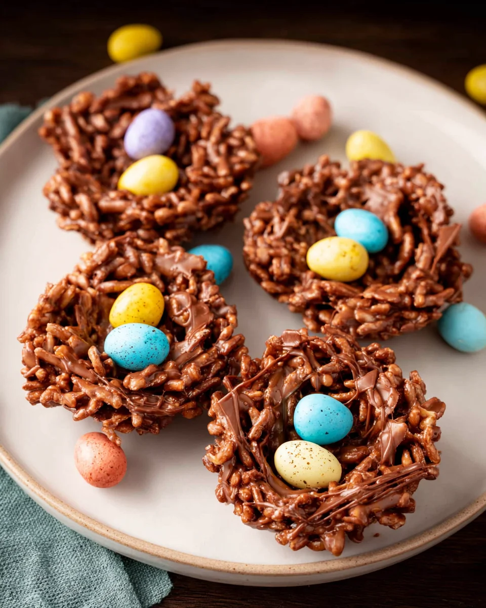 No-Bake Chocolate Bird Nests 25 No-Bake Chocolate Bird Nests