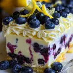 No-Bake Lemon dazzling Blueberry cream Cake 20 No-Bake Lemon dazzling Blueberry cream Cake