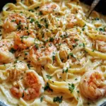 One Pot Shrimp and Crab Alfredo
