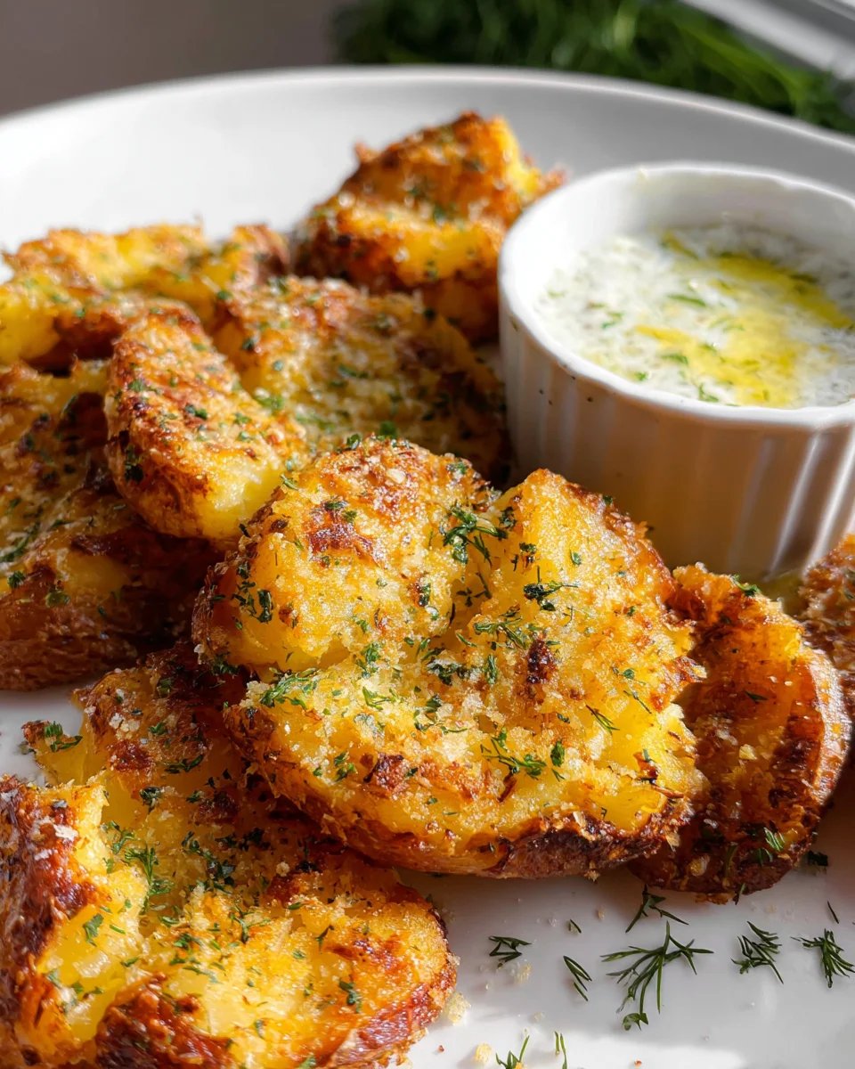 Parmesan Smashed Potatoes 25 Parmesan Smashed Potatoes