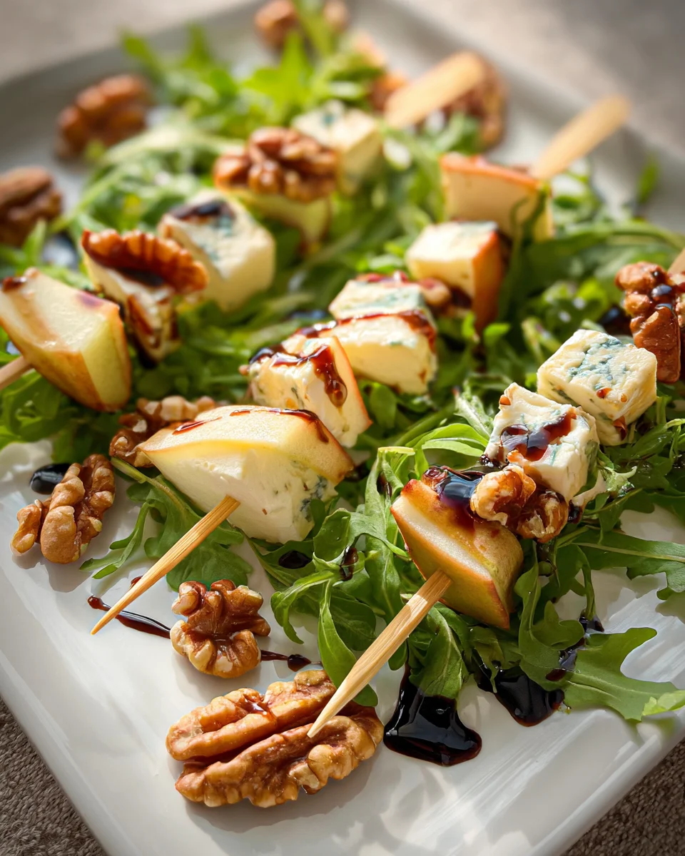 Pear & Brie Cheese Salad Skewers 15 Pear