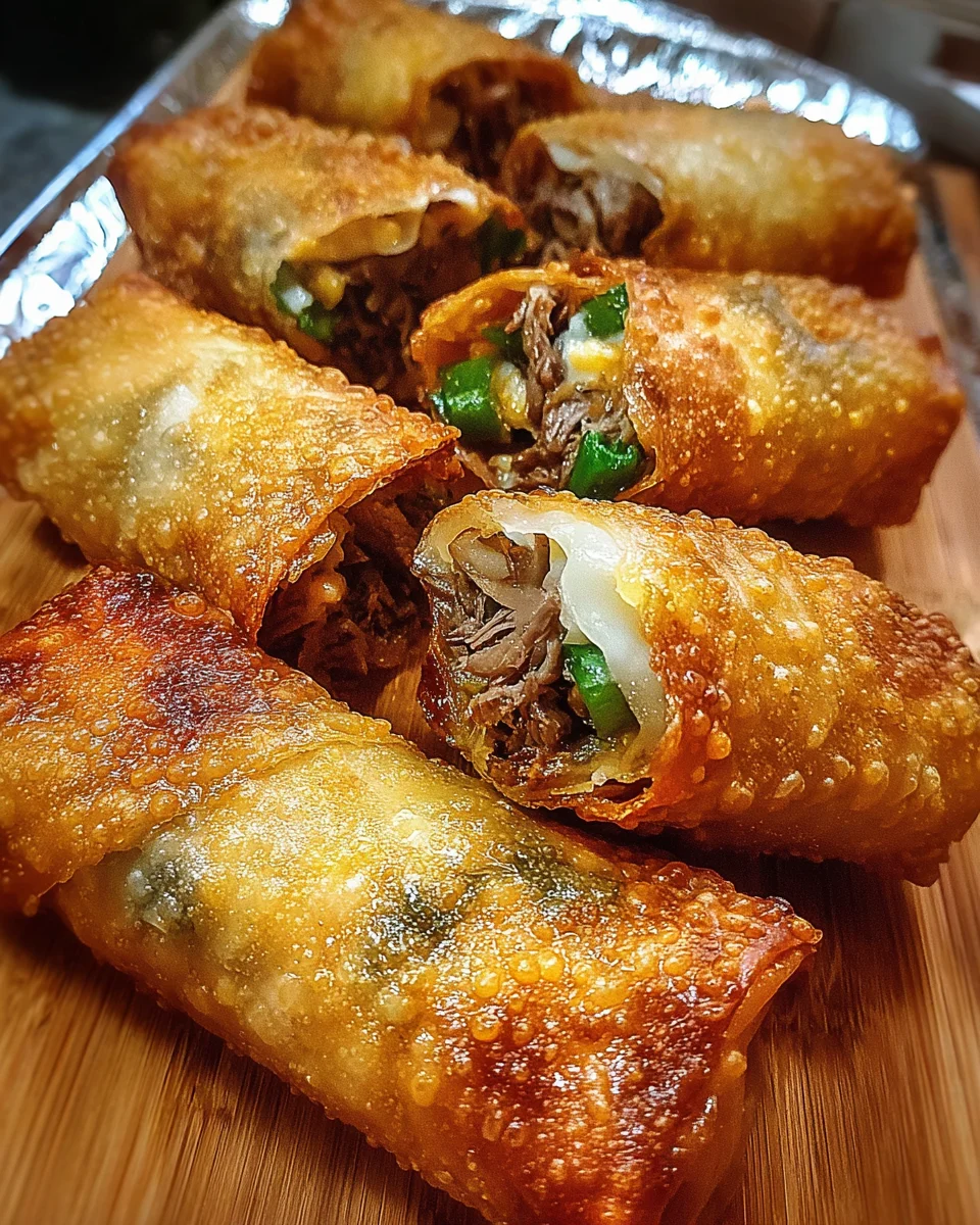 Philly Cheesesteak Egg Roll