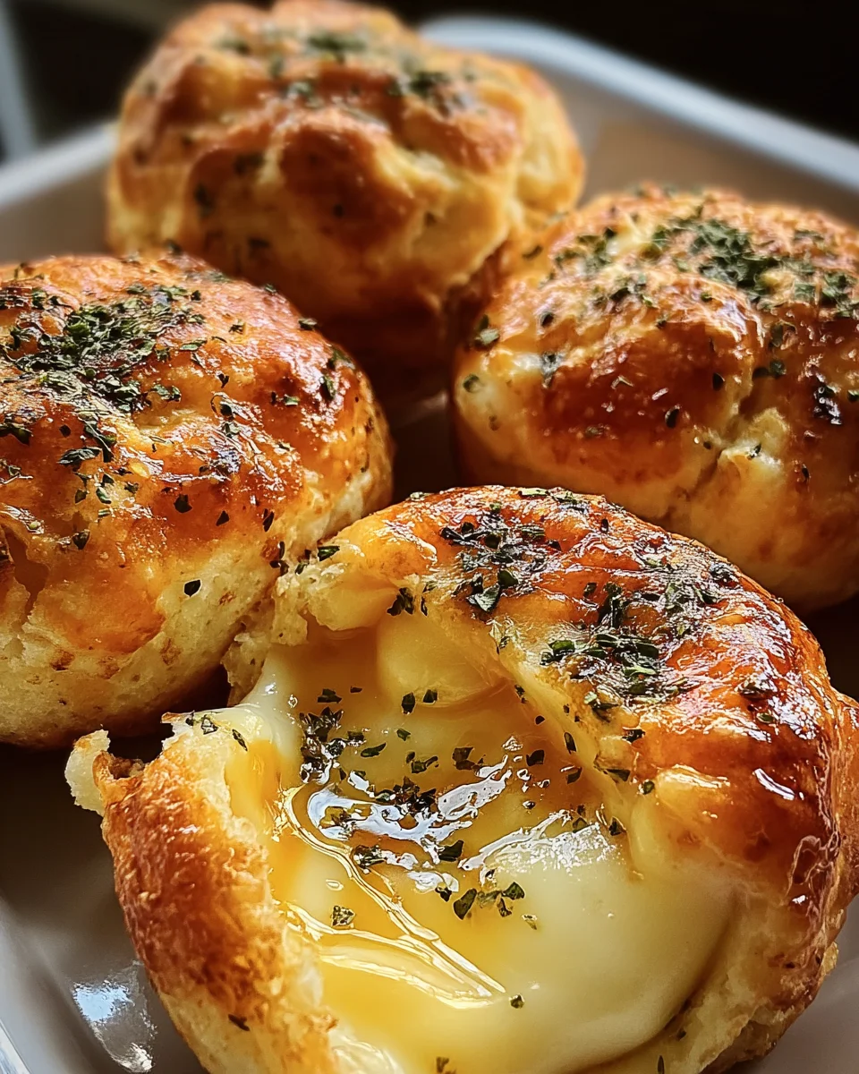 Pillsbury Biscuit Garlic Butter Cheese Bombs