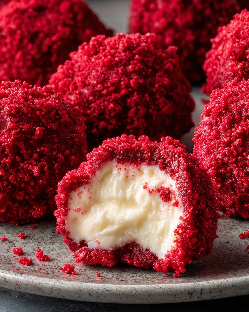Red Velvet Cheesecake Bites 21 Red