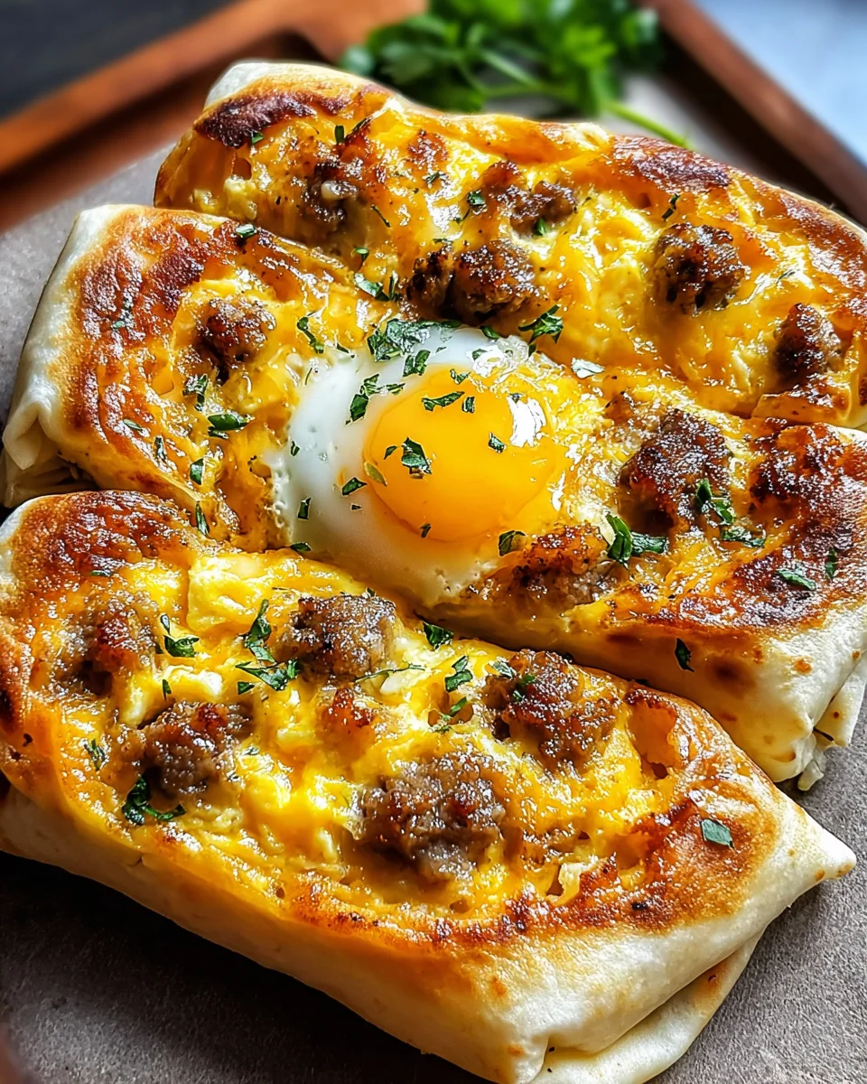 Sausage Egg and Cheese Breakfast Roll-Ups