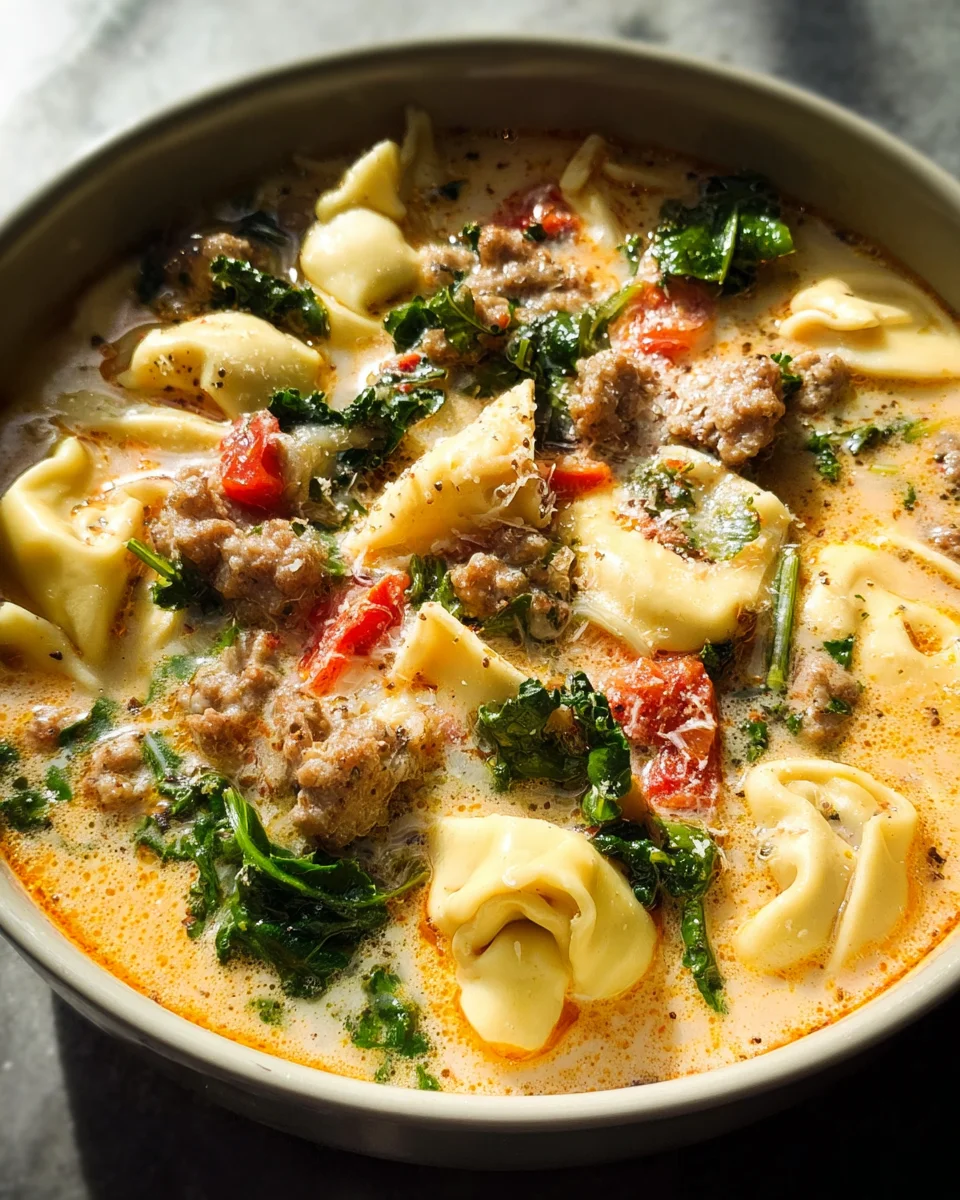 Sausage Tortellini Soup