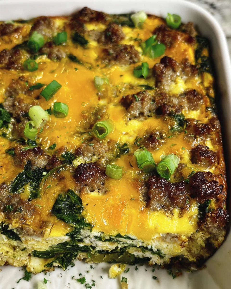 Sausage & Egg Keto Breakfast Casserole
